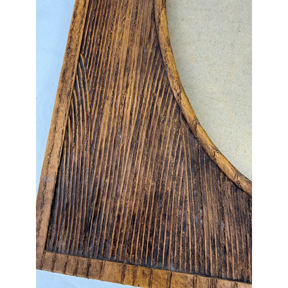 Vintage Faux Wood Resin Butterfly Wheat Oval Picture Frame Rustic Cottagecore - Picture 8 of 13